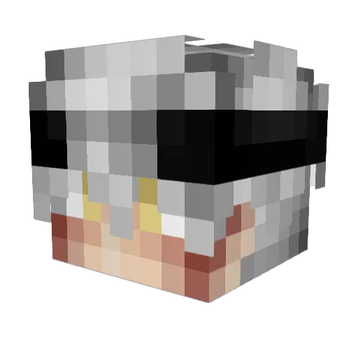 TimelessTR Minecraft avatar head, 3D render