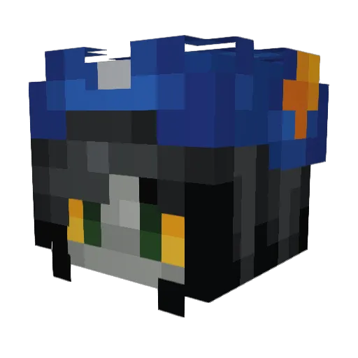 Timelord2442 Minecraft avatar head, 3D render