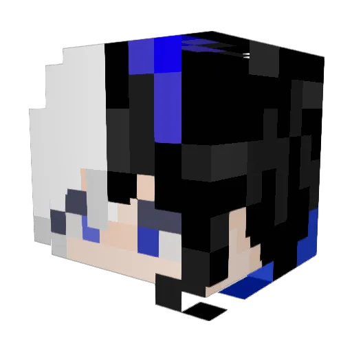 TimerCat Minecraft avatar head, 3D render