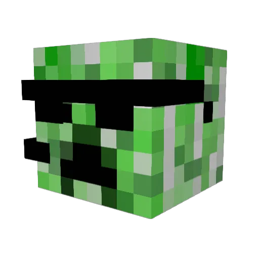 TimesOfGrace Minecraft avatar head, 3D render