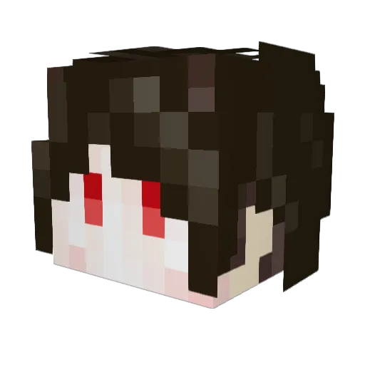 Timesame Minecraft avatar head, 3D render
