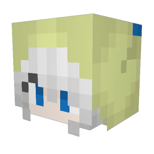 Timespark37 Minecraft avatar head, 3D render