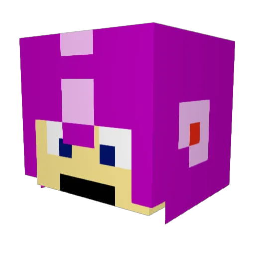 Timestoppa2 Minecraft avatar head, 3D render