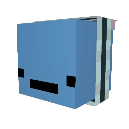 Timezip Minecraft avatar head, 3D render