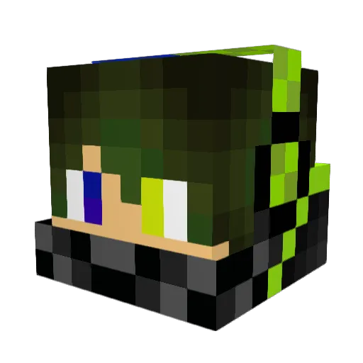 Timi2011 Minecraft avatar head, 3D render