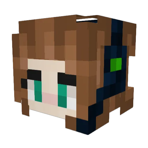 Timi_official Minecraft avatar head, 3D render