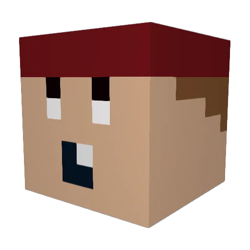 Timiane Minecraft avatar head, 3D render