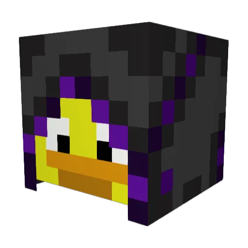 Timimika Minecraft avatar head, 3D render