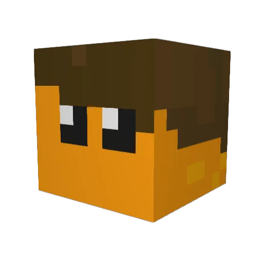 Timinator21012 Minecraft avatar head, 3D render