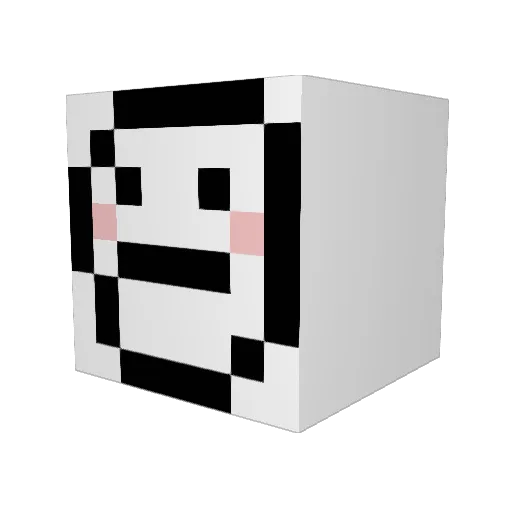 Timingala Minecraft avatar head, 3D render