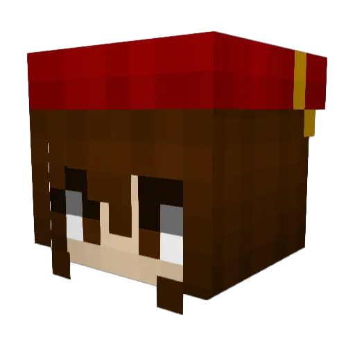 Timiren Minecraft avatar head, 3D render