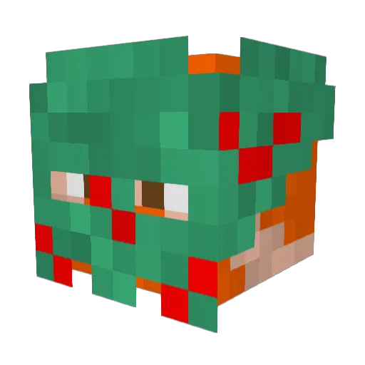Timithor Minecraft avatar head, 3D render