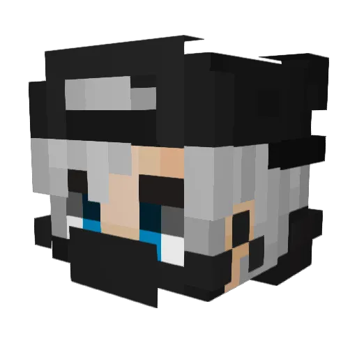 TimkaGamer001 Minecraft avatar head, 3D render