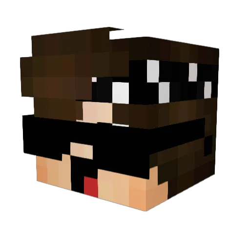 TimkaHD Minecraft avatar head, 3D render
