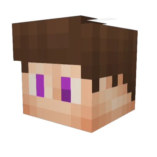 TimmYxOfficial Minecraft avatar head, 3D render