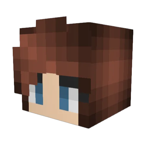 Timmameister Minecraft avatar head, 3D render