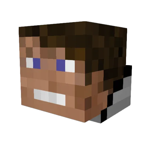 Timme182 Minecraft avatar head, 3D render