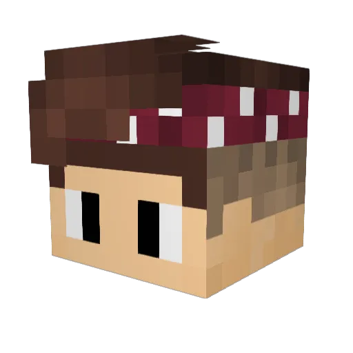 TimmeZockt_YT Minecraft avatar head, 3D render