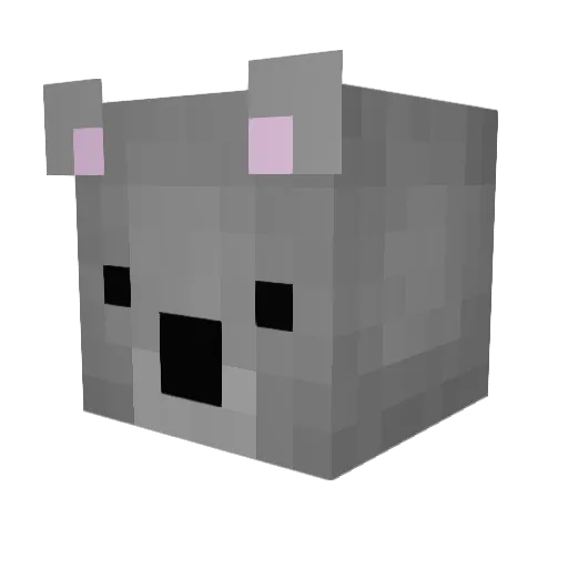 TimmehHD Minecraft avatar head, 3D render