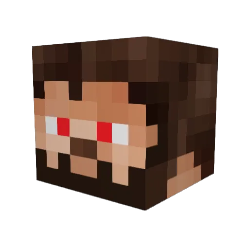 Timmetjuhh Minecraft avatar head, 3D render