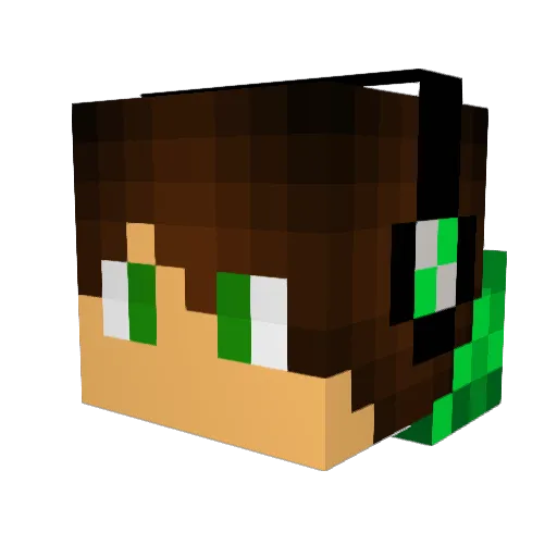 TimmiGaming_HD Minecraft avatar head, 3D render