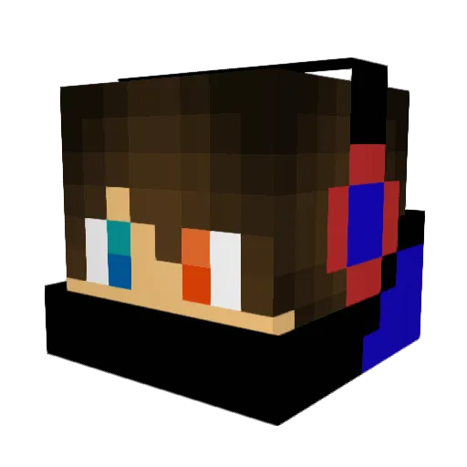 Timmi_mit_i Minecraft avatar head, 3D render