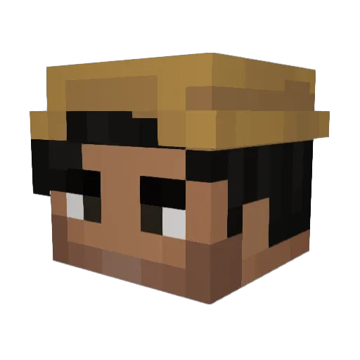 Timmie074 Minecraft avatar head, 3D render
