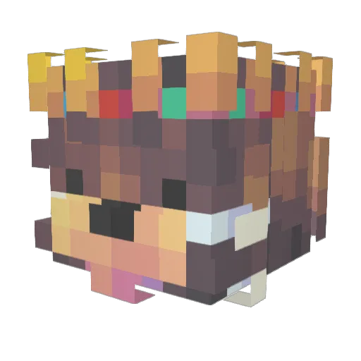 Timmo136 Minecraft avatar head, 3D render