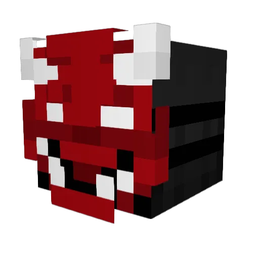 Timmsin Minecraft avatar head, 3D render