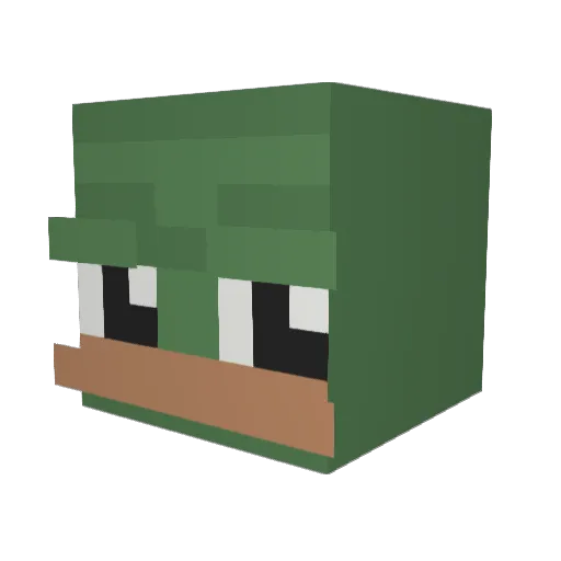 Timmy32 Minecraft avatar head, 3D render
