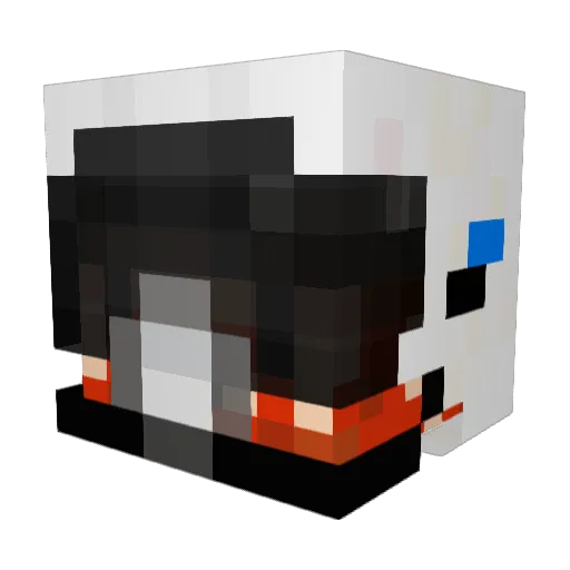 TimmyDachy Minecraft avatar head, 3D render