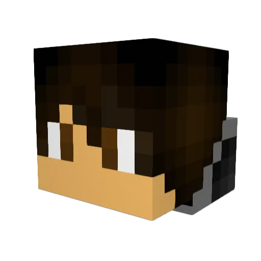 TimmyFadel Minecraft avatar head, 3D render