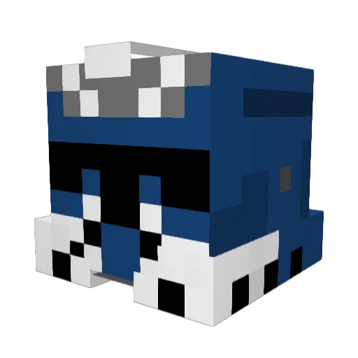 TimmyFrenchHorn Minecraft avatar head, 3D render