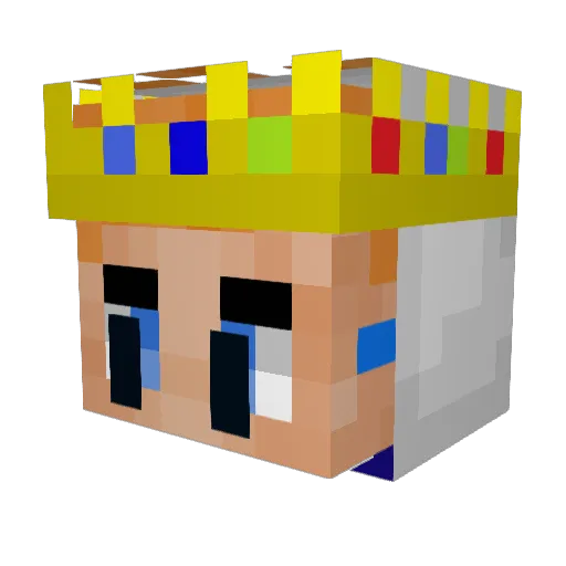 TimmyYT Minecraft avatar head, 3D render