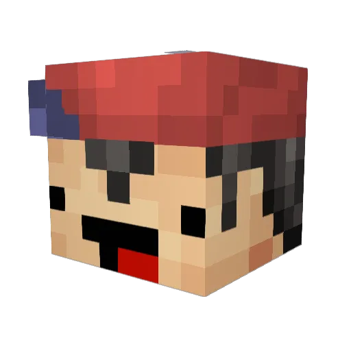 Timmynator_ Minecraft avatar head, 3D render
