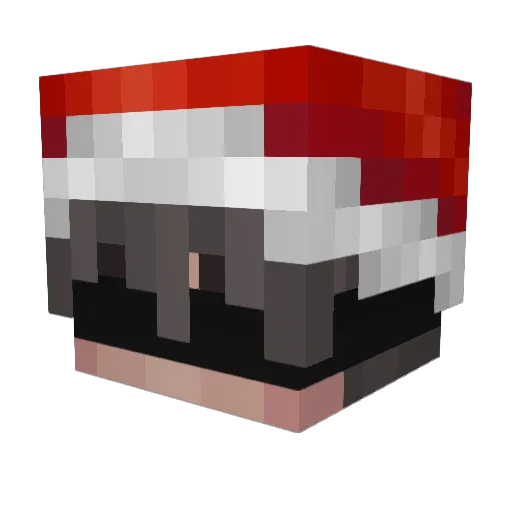 Timmza Minecraft avatar head, 3D render
