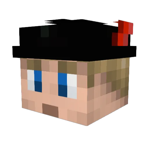 Timo01678 Minecraft avatar head, 3D render