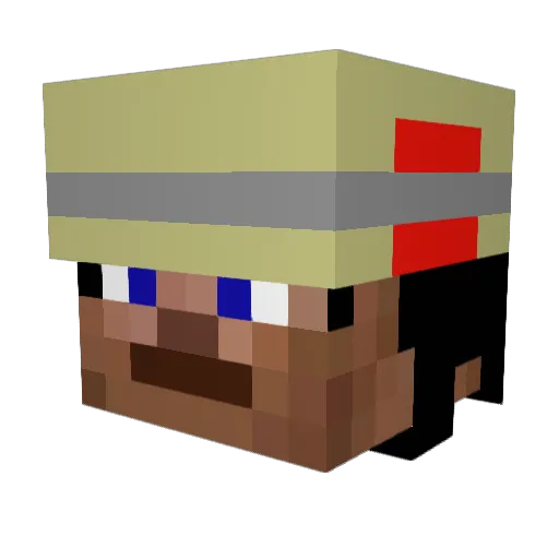 TimoBayrisch Minecraft avatar head, 3D render