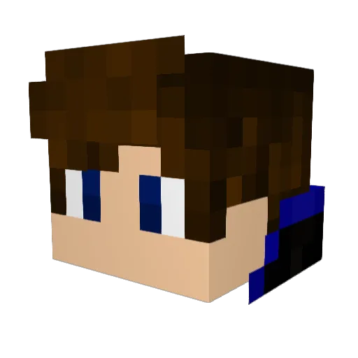 TimoDoGamesYT Minecraft avatar head, 3D render
