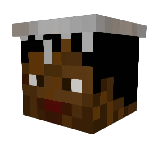 TimoKP Minecraft avatar head, 3D render