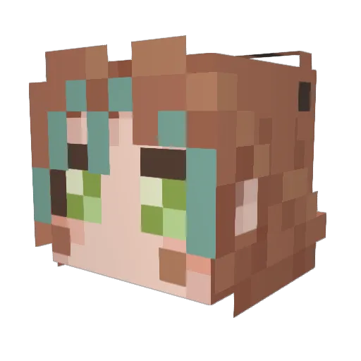 TimohaNablese Minecraft avatar head, 3D render