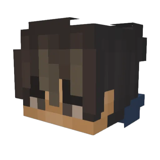 Timoish Minecraft avatar head, 3D render