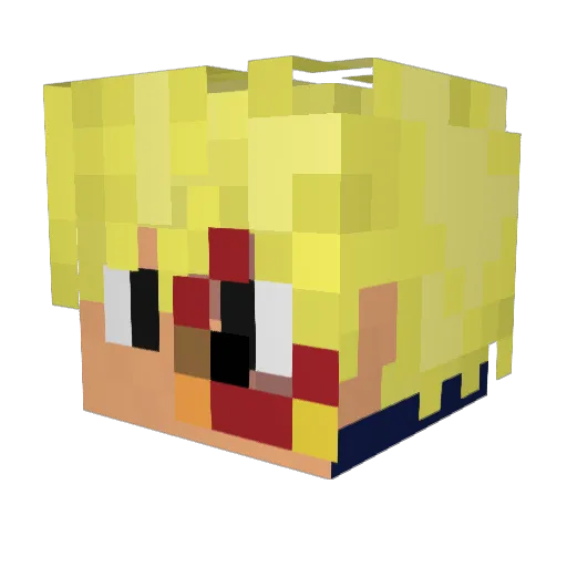 Timon1199 Minecraft avatar head, 3D render