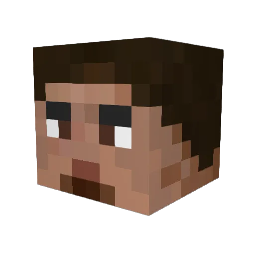Timonchino Minecraft avatar head, 3D render