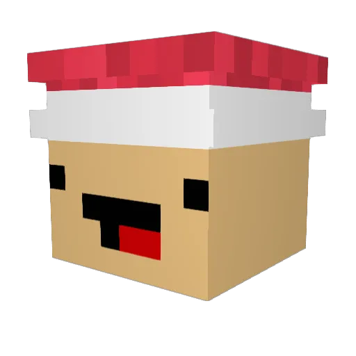 Timonstar Minecraft avatar head, 3D render