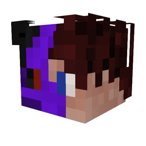 Timonyx Minecraft avatar head, 3D render