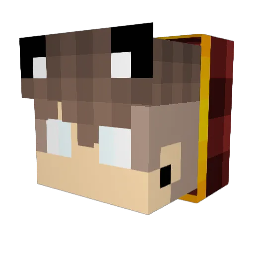 TimoorF Minecraft avatar head, 3D render