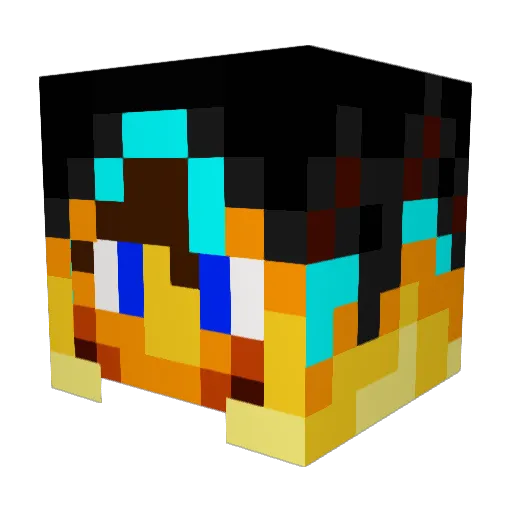 TimotaY_ Minecraft avatar head, 3D render