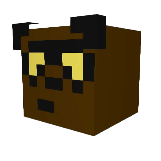 TimothyMUFC Minecraft avatar head, 3D render