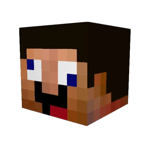 Timotime Minecraft avatar head, 3D render